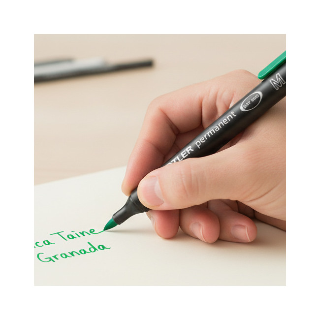 ▷ ROTULADOR STAEDTLER VERDE M 1MM 317-5 LUMOCOLOR | Taine - Imagen 2
