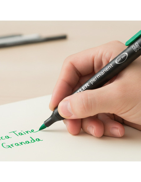 ▷ ROTULADOR STAEDTLER VERDE M 1MM 317-5 LUMOCOLOR | Taine - Imagen 2