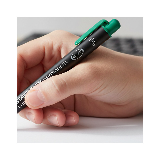 ▷ ROTULADOR STAEDTLER VERDE F 0.6MM 318-5 LUMOCOLOR | Taine - Imagen 2