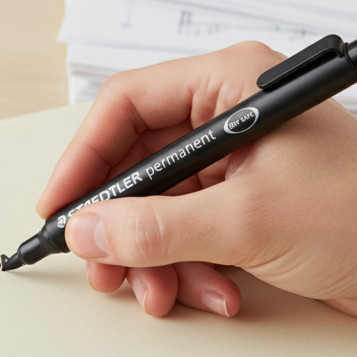 ▷ ROTULADOR STAEDTLER NEGRO M 1MM 317-M LUMOCOLOR | Taine - Imagen 2