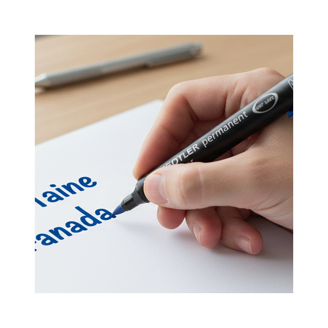 ▷ ROTULADOR STAEDTLER AZUL M 317-3 LUMOCOLOR | Taine - Imagen 2
