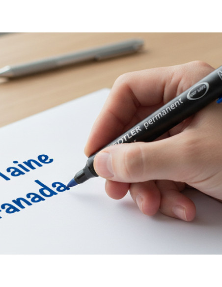 ▷ ROTULADOR STAEDTLER AZUL M 317-3 LUMOCOLOR | Taine - Imagen 2