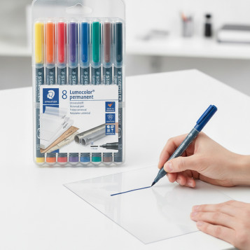 ▷ ROTULADORES STAEDTLER 8 UDS M 1MM LUMOCOLOR PERMANENTE | Taine - Imagen 2