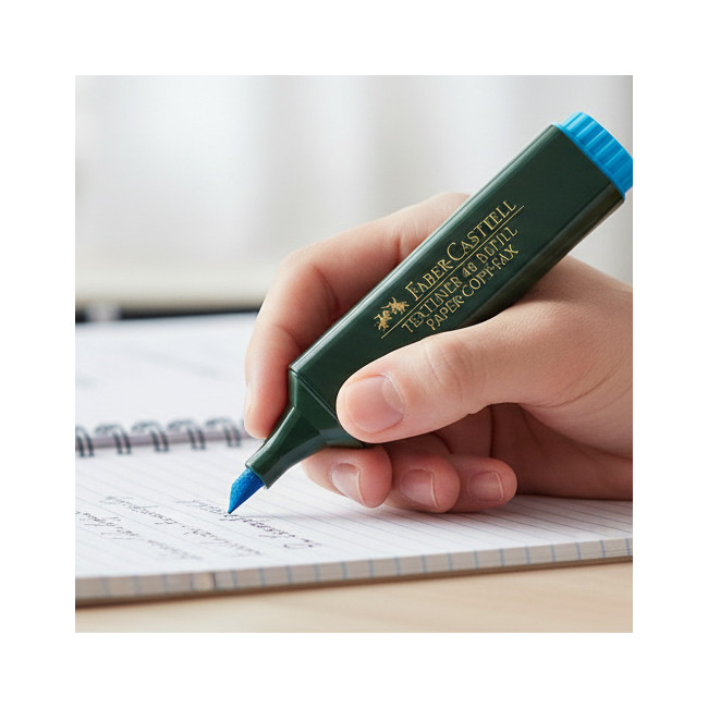 ▷ ROTULADOR FABER CASTELL AZUL TEXTLINER FLUOR 48 | Taine - Imagen 2