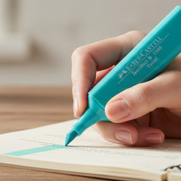 ▷ ROTULADOR FABER CASTELL TURQUESA TEXTLINER 46 | Taine - Imagen 2