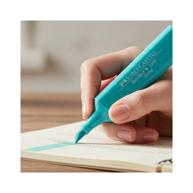 ▷ ROTULADOR FABER CASTELL TURQUESA TEXTLINER 46 | Taine - Imagen 2