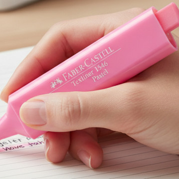 ▷ ROTULADOR FABER CASTELL ROSA TEXTLINER PASTEL 46 | Taine - Imagen 2