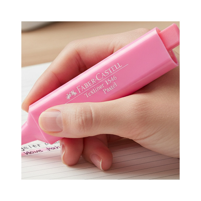 ▷ ROTULADOR FABER CASTELL ROSA TEXTLINER PASTEL 46 | Taine - Imagen 2
