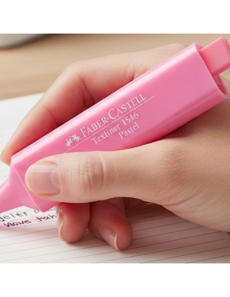 ▷ ROTULADOR FABER CASTELL ROSA TEXTLINER PASTEL 46 | Taine - Imagen 2