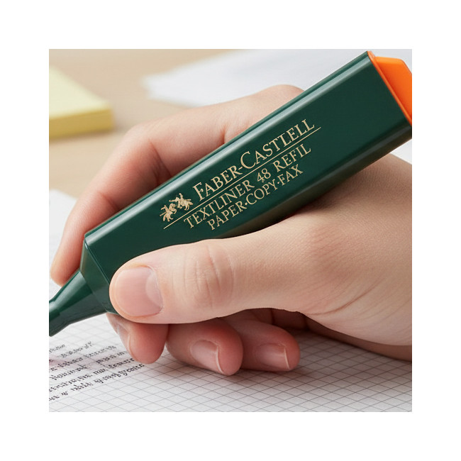 ▷ ROTULADOR FABER CASTELL NARANJA TEXTLINER FLUOR 48 | Taine - Imagen 3