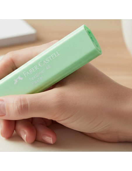 ▷ ROTULADOR FABER CASTELL VERDE CLARO TEXTLINER PASTEL 46 | Taine - Imagen 3
