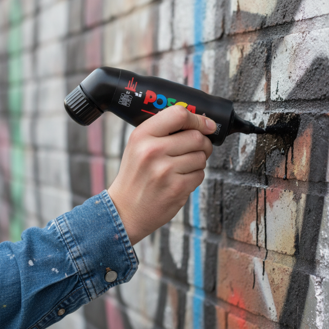 ▷ ROTULADOR POSCA PCM-22 3-19 MM NEGRO | Taine - Imagen 2