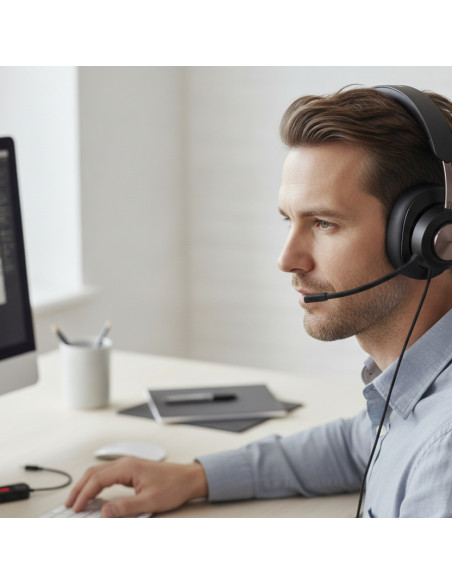 ▷ AURICULARES KENSINGTON H2000 USB-C PROFESSIONAL ESSELTE | Taine - Imagen 2