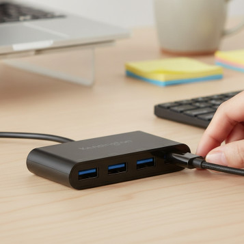 ▷ HUB KENSINGTON 4 PUERTOS CARGADOR USB-C A CH1200 | Taine - Imagen 2