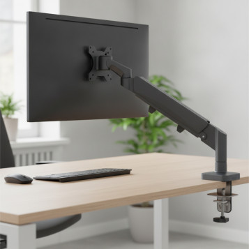 ▷ BRAZO LEITZ PARA UN MONITOR ERGO SPACESAVING, GRIS OSCURO | Taine - Imagen 2