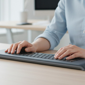 ▷ REPOSAMUÑECAS LEITZ P.TECLADO AJUSTABLE ERGO GRIS OS | Taine - Imagen 2