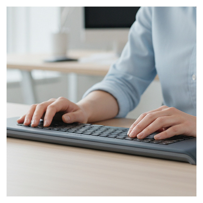 ▷ REPOSAMUÑECAS LEITZ P.TECLADO AJUSTABLE ERGO GRIS OS | Taine - Imagen 2