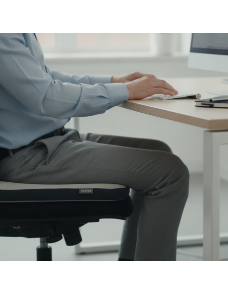 ▷ COJÍN LEITZ DE ASIENTO ACTIVE WOBBLE CON FUNDA, GRIS | Taine - Imagen 2