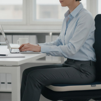 ▷ COJÍN LEITZ DE ASIENTO ACTIVE WOBBLE C.FUNDA,GRIS OSCURO | Taine - Imagen 2