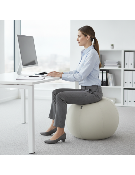 ▷ BALÓN LEITZ DE ASIENTO ACTIVE 75CM ANTIDESLIZANTEGRIS | Taine - Imagen 2