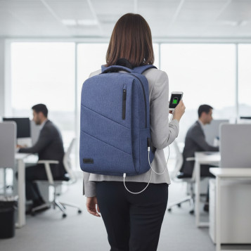 ▷ MOCHILA SUBBLIM PARA PORTÁTIL CITY BACKPACK 15,6" AZUL | Taine - Imagen 2