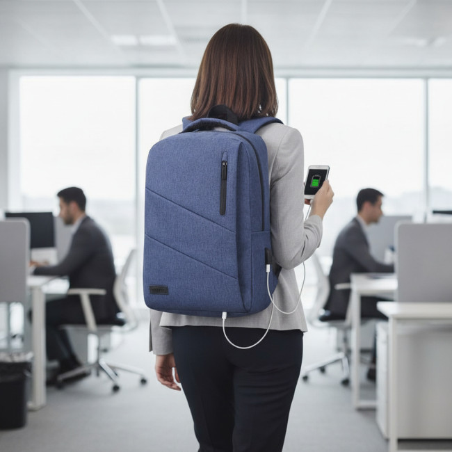 ▷ MOCHILA SUBBLIM PARA PORTÁTIL CITY BACKPACK 15,6" AZUL | Taine - Imagen 2