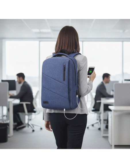 ▷ MOCHILA SUBBLIM PARA PORTÁTIL CITY BACKPACK 15,6" AZUL | Taine - Imagen 2
