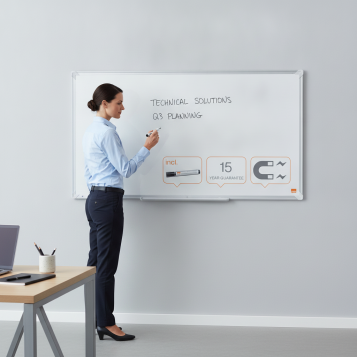 ▷ PIZARRA NOBO PREMIUM PLUS DE FORMATO PANORÁMICO ACERO LACADO DE 40" 89X50CM BLAN | Taine - Imagen 2