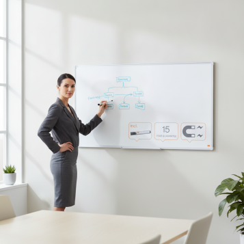 ▷ PIZARRA NOBO PREMIUM PLUS DE FORMATO PANORÁMICO ACERO LACADO DE 55" 122X69CM BLA | Taine - Imagen 2