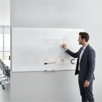▷ PIZARRA NOBO PREMIUM PLUS DE FORMATO PANORÁMICO ACERO LACADO DE 85" 188X106CM BL | Taine - Imagen 2