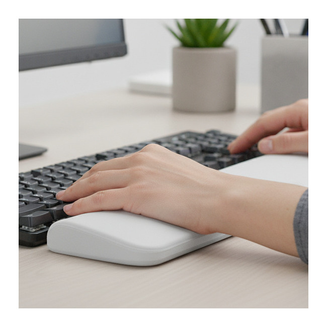 ▷ REPOSAMUÑECAS LEIZ PARA TECLADO AJUSTABLE ERGO COSY, GRIS | Taine - Imagen 2