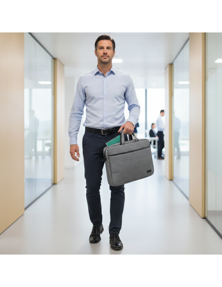 ▷ MALETIN SUBBLIM ELITE PA PORTATIL 15,6" GRIS | Taine - Imagen 2