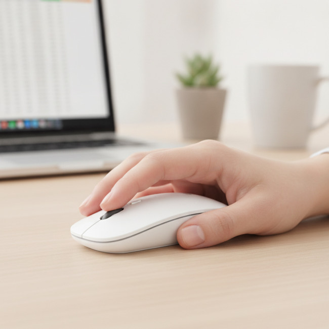 ▷ RATON SUBBLIM INALAMBRICO BLANCO BUSINESS PLUS SILENCIOSO | Taine - Imagen 2