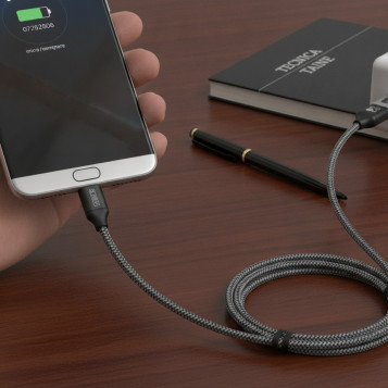 ▷ CABLES SUBBLIM PACK 2 USB A MICRO 2.4A 1M NEGRO/PLATA | Taine - Imagen 2
