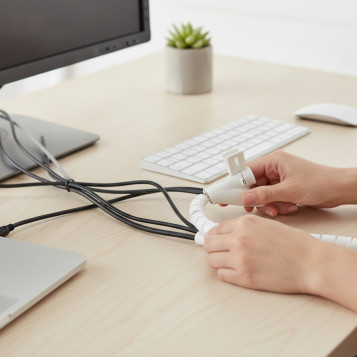 ▷ ORGANIZADOR FELLOWES CABLES CABLEZIP BLANCO | Taine - Imagen 2