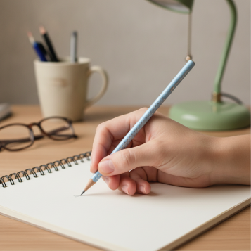 ▷ LAPIZ FABER CASTELL BLUE SPARKLE PERLADO SKY | Taine - Imagen 2