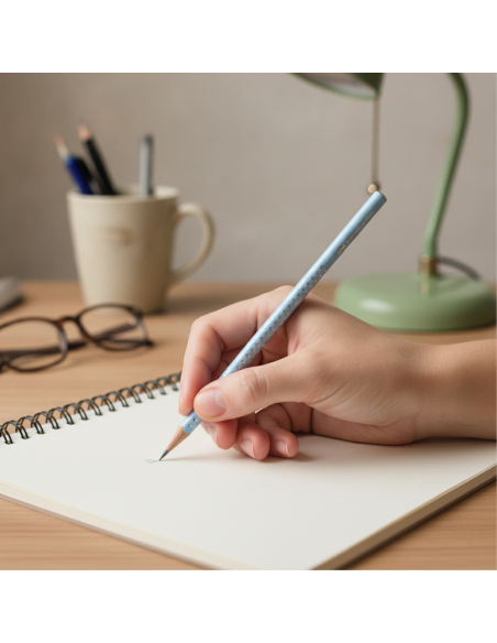 ▷ LAPIZ FABER CASTELL BLUE SPARKLE PERLADO SKY | Taine - Imagen 2