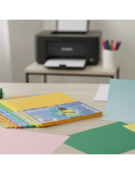 ▷ PAPEL PAPERLINE COLORES A4 100 HOJAS | Taine - Imagen 1