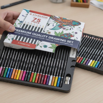 ▷ LAPICES STARKSON 75 UDS SDRAWING COLORES+MATERIAL | Taine - Imagen 2