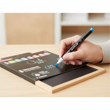 ▷ ROTULADORES UNIBALL 8 UDS CHALK MARKERS TIZA | Taine - Imagen 2