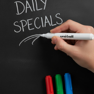 ▷ ROTULADORES UNIBALL 4 UDS CHALT MARKERS TIZA | Taine - Imagen 2