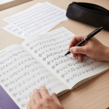▷ LIBRETA FOLIO 24HJ MUSICA OXFORD 12 PENT | Taine - Imagen 2