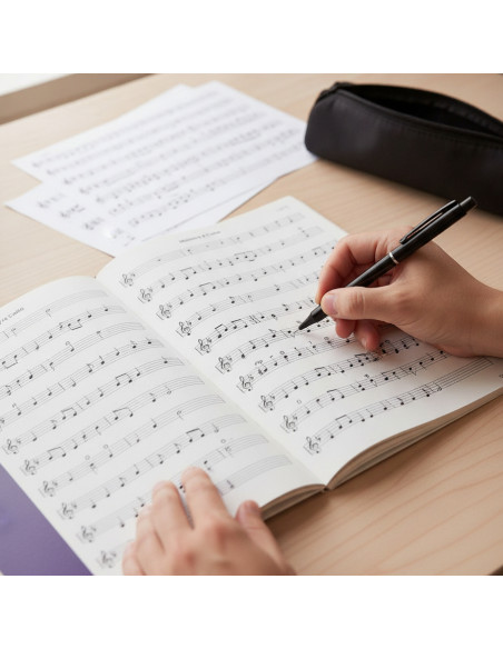 ▷ LIBRETA FOLIO 24HJ MUSICA OXFORD 12 PENT | Taine - Imagen 2