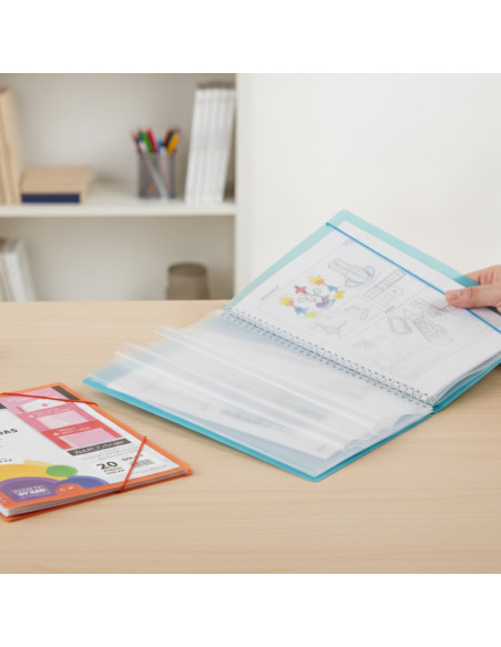 ▷ *CARPETA CARCHIVO FUNDAS ESPIRAL CANGURO 60 FUNDAS SURTIDO ARCHIVEX-STAR | Taine - Imagen 2
