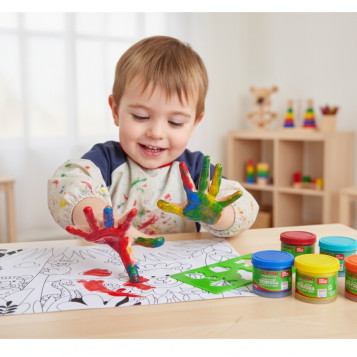 ▷ PINTURA DE DEDOS ALPINO BABY STUCHE 6 UDS | Taine - Imagen 2