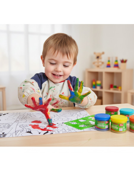 ▷ PINTURA DE DEDOS ALPINO BABY STUCHE 6 UDS | Taine - Imagen 2