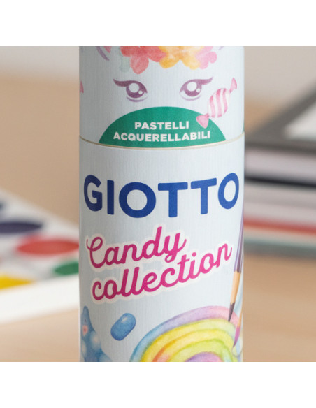 ▷ LAPICES GIOTTO 18 UDS TUBO COLORES CANDY COLLECTION | Taine - Imagen 2