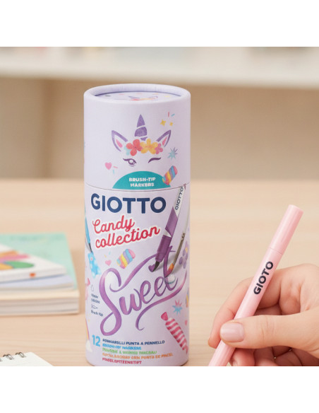 ▷ ROTULADORES GIOTTO 12 UDS COLORES CANDY COLLECTION | Taine - Imagen 2