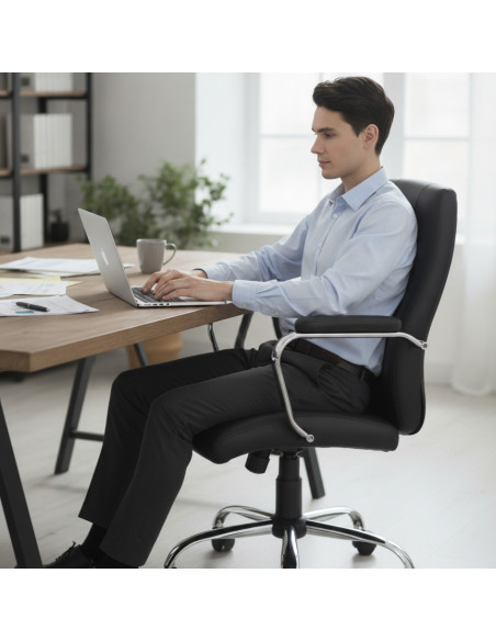 ▷ SILLA ROCADA DIRECCION SIMILPIEL BASCULANTE RD-988V22 | Taine - Imagen 2
