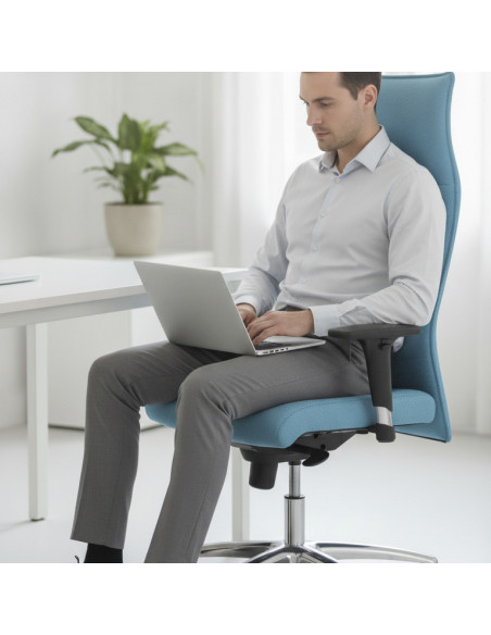 ▷ SILLÓN PIQUERAS ALBACETE BALI AZUL CIELO | Taine - Imagen 2